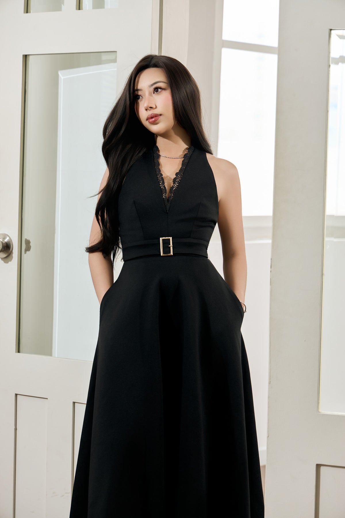 The Camille Noir Dress